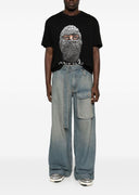 Tricou IH NOM UH NIT,  Grey Mask Diamonds, Black