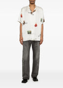 Camasa IH NOM UH NIT, Pajama Shirt Dice Dolls, Alb