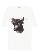 Tricou IH NOM UH NIT, Dog Print, Alb
