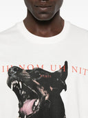 Tricou IH NOM UH NIT, Dog Print, Alb