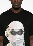 Tricou Ih Nom Uh Nit, Newspaper Mask, All Black