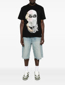 Tricou Ih Nom Uh Nit, Newspaper Mask, All Black