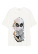 Tricou Ih Nom Uh Nit, Newspaper Mask, White