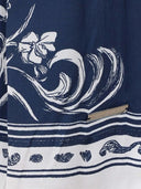 Pantaloni scurti IH NOM UH NIT bermuda blue flower print, Blue