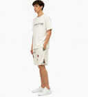 Pantaloni scurti IH NOM UH NIT, bermuda old cards print, Alb