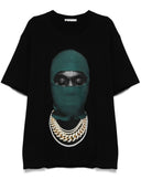 Tricou IH NOM UH NIT, Dark Green Mask Print, Black