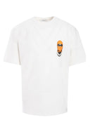 TRICOU IH NOM UH NIT, Orange Mask On print, Regular Fit, Alb