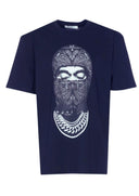 Tricou IH NOM UH NIT, Paisley Mask Graphic, Bleumarin, Regular Fit