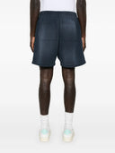 Pantaloni scurti REPRESENT, Logo Print Track Shorts, Navy Blue