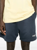Pantaloni scurti REPRESENT, Logo Print Track Shorts, Navy Blue
