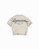 Tricou REPRESENT, Owners Club Script T-Shirt, Beige
