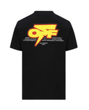 Tricou OFF WHITE, Logo Brand Colorat, Black, Slim Fit