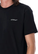 Tricou OFF WHITE, Print Anchor, OMAA027F23JER0101001, Slim Fit