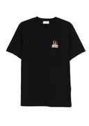 TRICOU OFF WHITE,  Candles Flames Print, Regular Fit, Negru