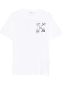 TRICOU OFF WHITE,Arrows-print T-shirt