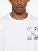 TRICOU OFF WHITE,Arrows-print T-shirt