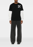 TRICOU OFF WHITE, Arrows-print T-shirt, Negru
