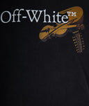 TRICOU OFF WHITE,Cupid Arrow Graphic Print Cotton T-shirt In Black
