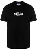 Tricou OFF WHITE, Print Multicolor, Negru, Slim Fit