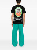 Tricou OFF WHITE, Barber 2, Picture Print, Black, Slim Fit