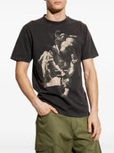 Tricou OFF WHITE, Painting Art Print, Black, Slim Fit