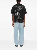 TRICOU OFF WHITE, S.Matthew Skate logo, Black