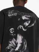 TRICOU OFF WHITE, S.Matthew Skate logo, Black