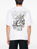 Tricou OFF WHITE, Dragon Skate, White, Skate Fit