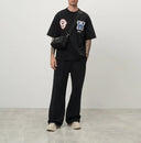 Tricou OFF WHITE, Wizzard Print, Black, Skate Fit