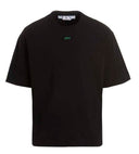 Tricou OFF WHITE, Alien Mushrooms, Negru, Skate Fit
