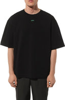 Tricou OFF WHITE, Alien Mushrooms, Negru, Skate Fit