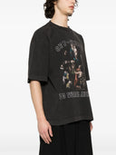 Tricou OFF WHITE, Mary Skate cotton T-shirt, Negru, Oversized