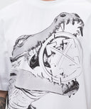 Tricou OFF WHITE, Big Croco Print, Oversized, White