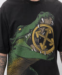 Tricou OFF WHITE, Big Croco Print, Oversized, Black