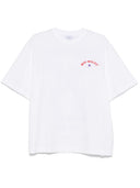 Tricou OFF WHITE, Star Arrow, Red Purple Details, White, Skate Fit