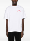Tricou OFF WHITE, Star Arrow, Red Purple Details, White, Skate Fit