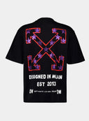 Tricou OFF WHITE, Printed Logo, OMAA120S25JER0081001, Skate Fit