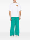 Tricou OFF WHITE, Arrow Back Print, White, Skate Fit
