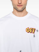 Tricou OFF WHITE, Arrow Back Print, White, Skate Fit