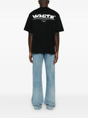 Tricou OFF WHITE, Off Split, Logo Print, Black, Skate Fit