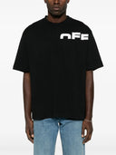 Tricou OFF WHITE, Off Split, Logo Print, Black, Skate Fit