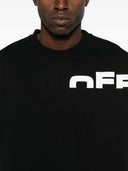 Tricou OFF WHITE, Off Split, Logo Print, Black, Skate Fit
