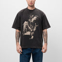 Tricou OFF WHITE, Martyrdom Printed, Men, Oversized, Dark Grey