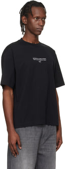 Tricou OFF WHITE, Statement TEE, Oversized Fit, Negru
