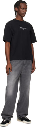 Tricou OFF WHITE, Statement TEE, Oversized Fit, Negru
