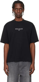 Tricou OFF WHITE, Statement TEE, Oversized Fit, Negru