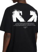 Tricou OFF WHITE, Half Arrow Skate T-shirt, Negru