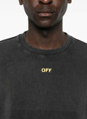 Tricou OFF WHITE, Fallen Caravaggio Skate Faded T-shirt, Negru