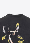 Tricou OFF WHITE, Fallen Caravaggio Skate Faded T-shirt, Negru