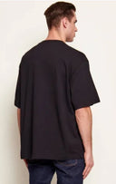 Tricou OFF WHITE, REVE CARAVAGGIO, Relaxed Fit, Negru